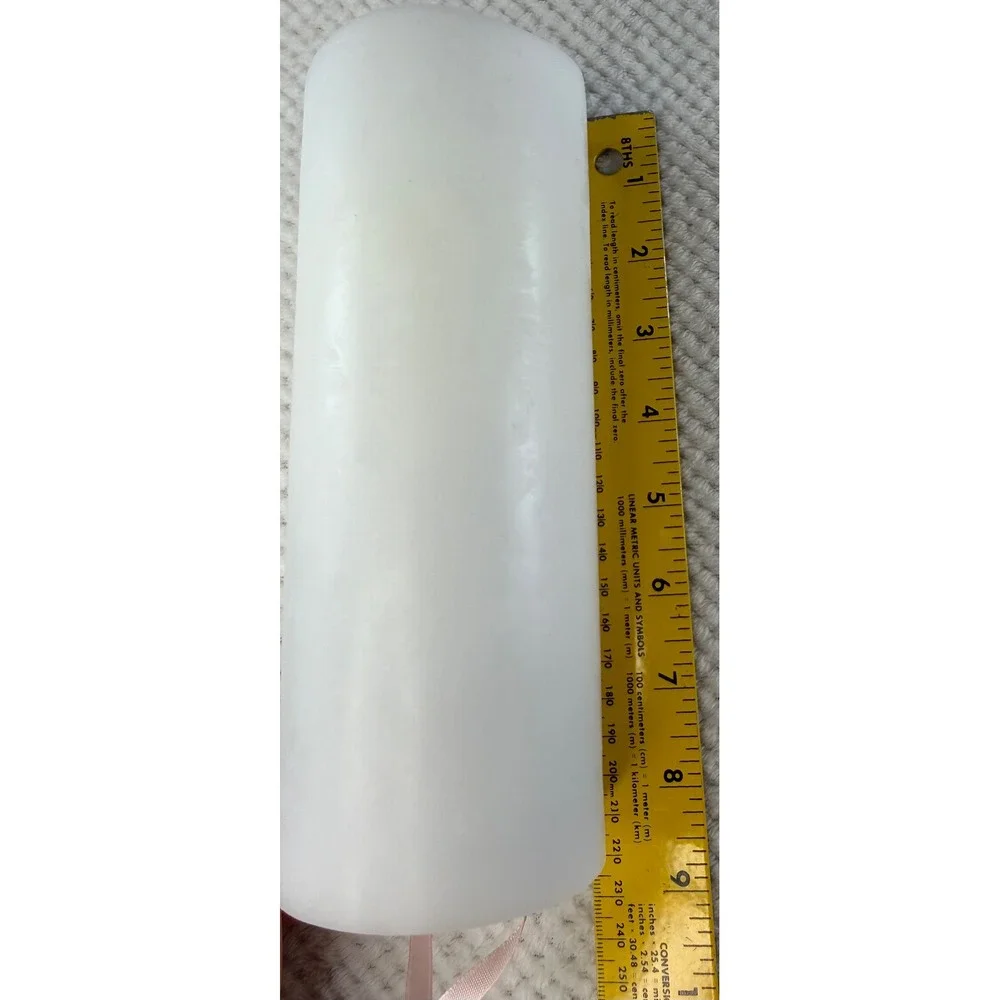 Encandra Liown PushWick Flameless Wax Candle White LED Pillar 100520509